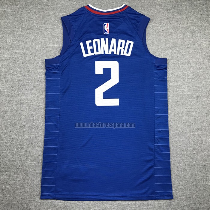 Camiseta Los Angeles Clippers Kawhi Leonard NO 2 Icon 2020-21 Azul